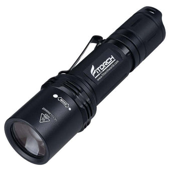 Fitorch P30Z Adjustable Beam LED Flashlight - CREE XP-L - 750 Lumens - Uses 1 x 18650 (included) or 2 x CR123A