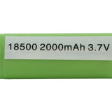 Panasonic 18500 2040mAh 3.6V Unprotected Lithium Ion (Li-ion) Flat Top Battery - Bulk
