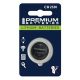 Panasonic CR2330 265mAh 3V Lithium (LiMnO2) Coin Cell Battery - Retail Card