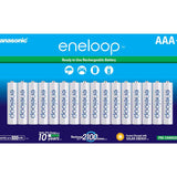 Panasonic Eneloop BK-4MCCA16FA AAA 800mAh 1.2V Low Self Discharge Nickel Metal Hydride (NiMH) Button Top Batteries - 16 Pack Retail Card