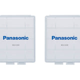 Panasonic Clear Battery Cases for 4 x AA or 5 x AAA - 2 Pack