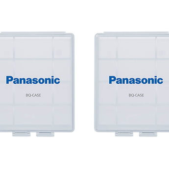 Panasonic Clear Battery Cases for 4 x AA or 5 x AAA - 2 Pack