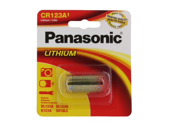 Panasonic CR123A 1 Pack - Blister Pack