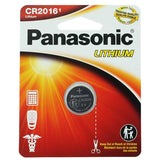 Panasonic CR2016 90mAh 3V Lithium (LiMnO2) Coin Cell Battery - 1 Piece Standard Size Carded Packaging