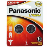 Panasonic CR2016 90mAh 3V Lithium (LiMnO2) Coin Cell Battery - 2 Piece Standard Size Carded Packaging