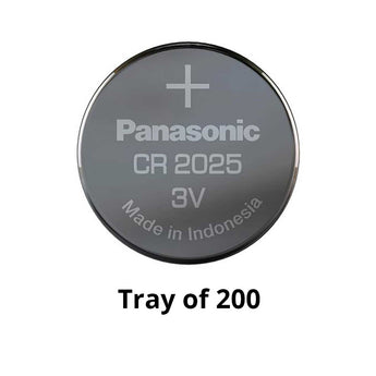 Panasonic CR2025 165mAh 3V Lithium Primary (LiMnO2) Coin Cell Battery - Bulk