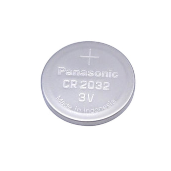 Panasonic CR2032 220mAh 3V Lithium (LiMnO2) Coin Cell Battery - 1 Piece Standard Size Carded Packaging