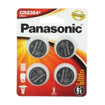 Panasonic CR2354 560mAh 3V Lithium Primary (LiMnO2) Coin Cell Watch Battery - 4 Piece Carded Packaging