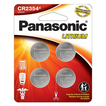 Panasonic CR2354 560mAh 3V Lithium Primary (LiMnO2) Coin Cell Watch Battery - 4 Piece Carded Packaging