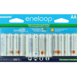 Panasonic Eneloop BK-3MCCA16FA AA 2000mAh 1.2V Low Self Discharge Nickel Metal Hydride (NiMH) Button Top Batteries - 16 Pack Retail Card