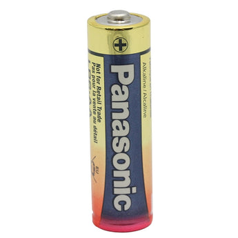 Panasonic Industrial LR6XWA-B (500 Pack) Alkaline 1.5V AA Button Top Battery - Bulk (LR6XWA/B) - Case of 500