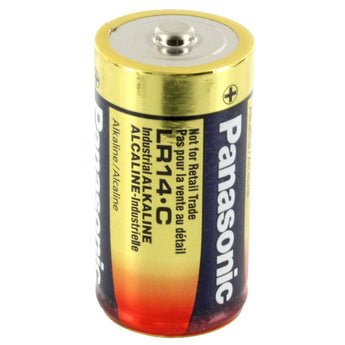 Panasonic Industrial LR14XWA-BB (150 Pack) Alkaline 1.5V C-cell Button Top Battery - Bulk (LR14XWA/BB) - Case of 150