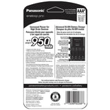 Panasonic Eneloop Pro 4-Position Charger with 4 x 950mAh NiMH Low Self Discharge AAA Batteries (K-KJ17K3A4BA)