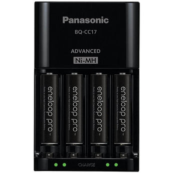 Panasonic Eneloop Pro 4-Position Charger with 4 x 950mAh NiMH Low Self Discharge AAA Batteries (K-KJ17K3A4BA)