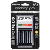 Panasonic Eneloop Pro 4-Position Quick Charger with 4 x 2550mAh NiMH Low Self Discharge AA Batteries (K-KJ55KHC4BA)