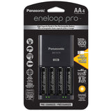 Panasonic Eneloop Pro Advanced Charger with 4 x 2550mAh NiMH Low Self Discharge AA Batteries (K-KJ75KHC4BA)