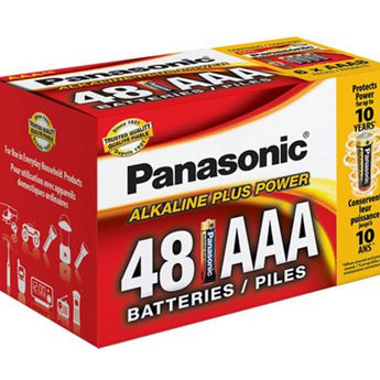 Panasonic Alkaline Plus Power AAA Batteries - 48 Count Box