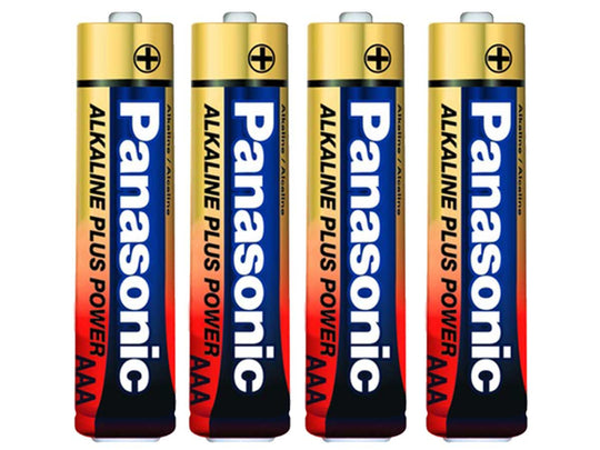 Panasonic Alkaline Plus AAA Battery - 4 Pack Shrink (LR03PA-4S)