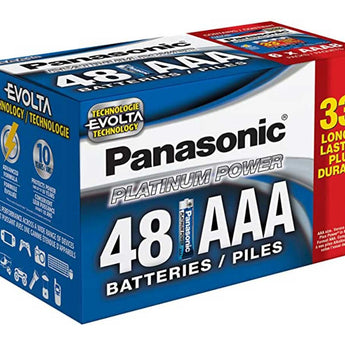 Panasonic Platinum Power AAA Batteries - 48 Count Box