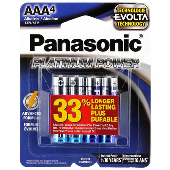 Panasonic Platinum Power AAA Alkaline Batteries - Package Shot