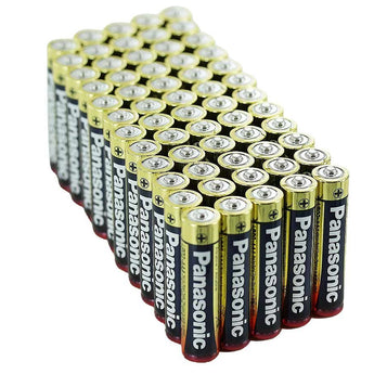 Panasonic Industrial LR03XWA-B Alkaline 1.5V AAA Button Top Battery - Bulk (LR03XWA/B)