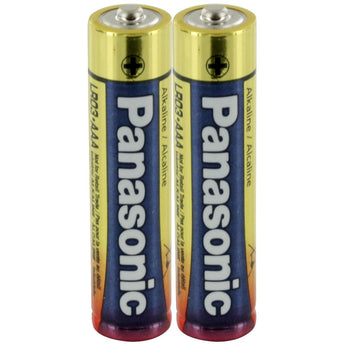 Panasonic Industrial LR03XWA AAA 1.5V Alkaline Button Top Batteries - 2 Pack Shrink Wrap