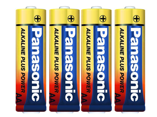 Panasonic Alkaline Plus AA Batteries - 4 Pack Shrink Wrapped
