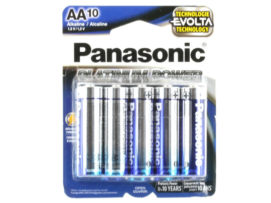 Panasonic Platinum Power AA Alkaline Batteries - Package Shot
