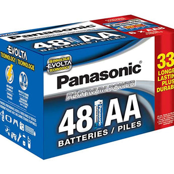 Panasonic Platinum Power AA Batteries - 48 Count Box