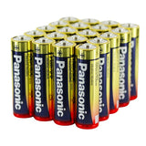 Panasonic Industrial LR6XWA-B (20 Pack) Alkaline 1.5V AA Button Top Battery - Bulk (LR6XWA/B) - Box of 20