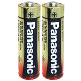 Panasonic Industrial LR6XWA AA 1.5V Alkaline Button Top Batteries - 2 Pack Shrink Wrap