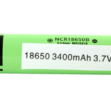 Panasonic NCR 18650 3200mAh 3.7V Unprotected High-Drain 4.87A Lithium Ion (Li-ion) Flat Top Battery - Boxed