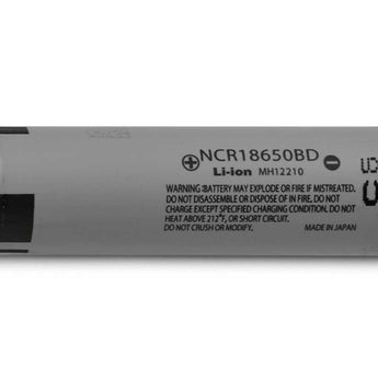Panasonic NCR18650BD 3180mAh 3.6V High Drain 10A Lithium Ion (Li-ion) Protected Button Top Battery - Boxed
