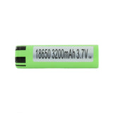 Panasonic NCR18650BE 3200mAh 3.7V Unprotected High-Drain 10A Lithium Ion (Li-ion) Flat Top Battery - 2 Pieces