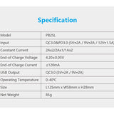 XTAR PB2SL Portable Li-ion Charger and Powerbank - Black, Blue, or Red
