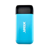 XTAR PB2SL Portable Li-ion Charger and Powerbank - Black, Blue, or Red