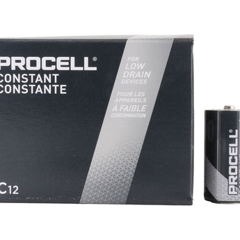Duracell Procell PC1400 (12PK) C-cell 1.5V Alkaline Button Top Batteries (PC1400BKD) - Contractor Pack of 12