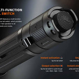 Fenix PD32R USB-C Rechargeable LED Flashlight - 1400 Lumens - Luminus SFT40 - Includes 1 x 3.6V 3400mAh 18650