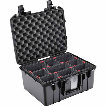 Pelican 1507AirTP Hard Carry Case With TrekPak Divider Insert, Padded Divider Insert, Foam Insert with Liner, or Liner - Black