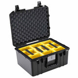 Pelican 1557AirTP Hard Carry Case With TrekPak Divider Insert - Black