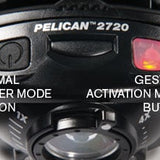 Pelican 2720 LED Headlamp - Gesture Activation Control - Variable Output - 200 Lumens - Includes 3 x AAAs - Black (027200-0100-110)