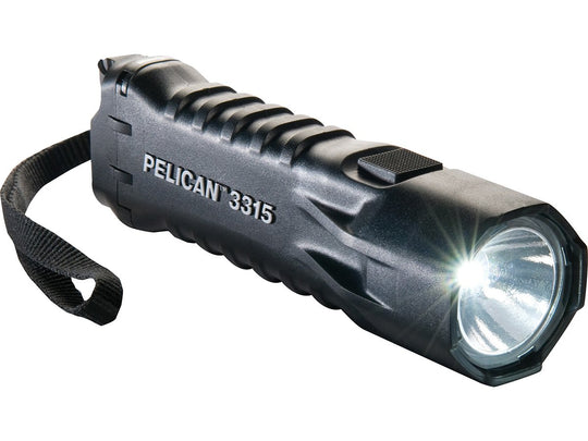 Pelican 3315 Intrinsically Safe LED Flashlight - 160 Lumens - Includes 3x AA - Black