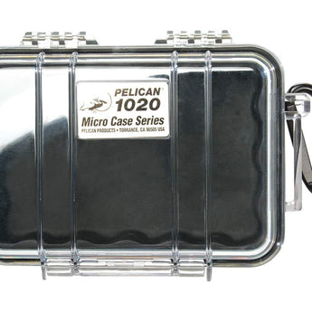 Pelican 1020 Watertight Case With Liner - Black, Clear Black, Clear Blue, Clear Yellow, or Clear Red
