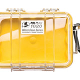 Pelican 1020 Watertight Case With Liner - Black, Clear Black, Clear Blue, Clear Yellow, or Clear Red