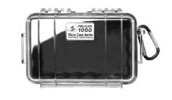 Pelican 1050 Watertight Case - Clear or Black Case and Black, Blue, and Yellow Liner Color Options