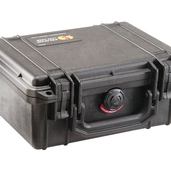 pelican 1150 hard case, black, closed, angled
