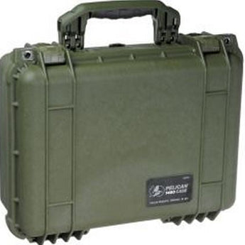 Pelican 1450 Medium Watertight Case with Foam - Black, Orange, Green, Yellow, Tan, or Silver