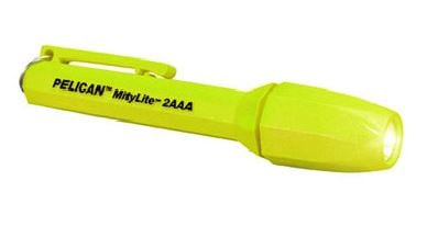 Pelican MityLite 1900 Flashlight - Xenon Incandescent Lamp - 11 Lumens - Class I Div 1 - Includes 2 x AAAs - Yellow (1900-015-245)