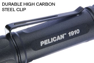 Pelican 1910 Compact LED Flashlight - 106 Lumens - Includes 1 x AAA - Black (PELICAN-1910-0001-110)