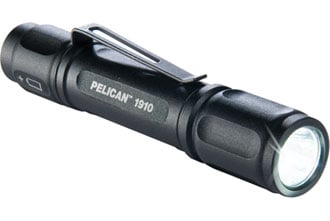 Pelican 1910 Compact LED Flashlight - 106 Lumens - Includes 1 x AAA - Black (PELICAN-1910-0001-110)